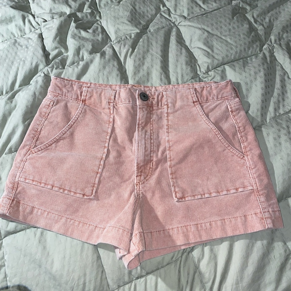 american eagle pink corduroy shorts